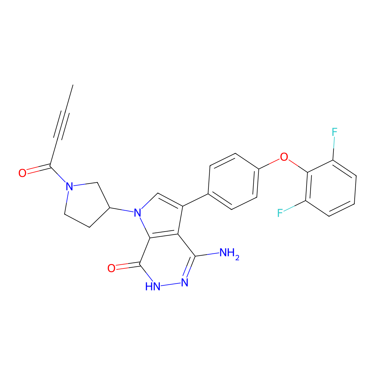 Edralbrutinib molecular structure, CAS 1858206-58-2