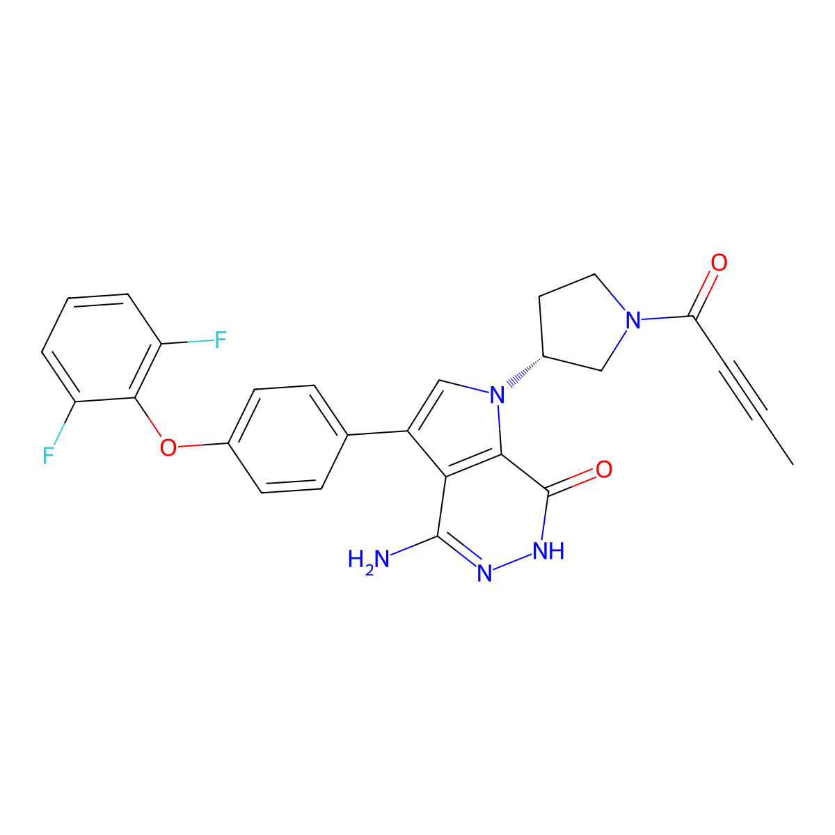 Edralbrutinib molecular structure, CAS 1858206-58-2