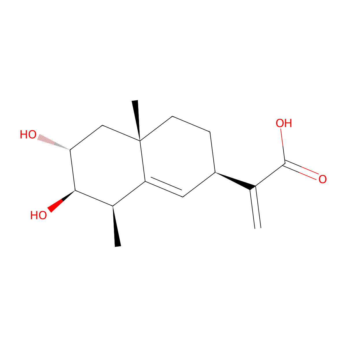 2,3-Dihydroxypterodontic acid molecular structure, CAS 185821-32-3