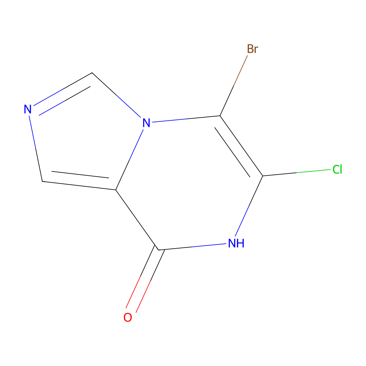 5-Bromo-6-chloroimidazo[1,5-a]pyrazin-8-ol molecular structure, CAS 1858215-47-0