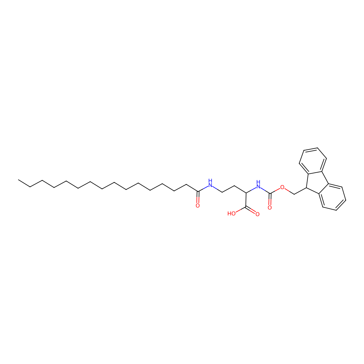 Fmoc-l-dab(palm)-oh molecular structure, CAS 1858224-29-9