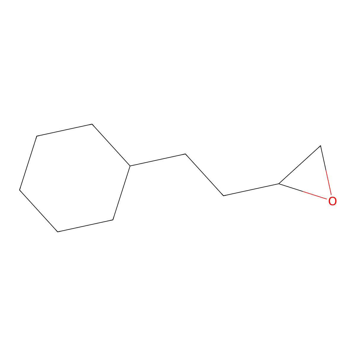 2-(2-Cyclohexylethyl)oxirane molecular structure, CAS 185823-14-7