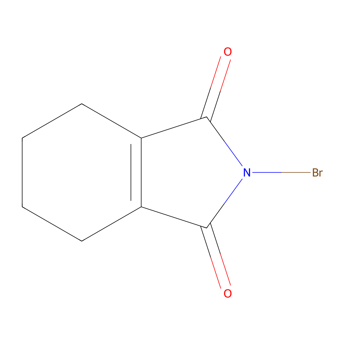 2-Bromo-4,5,6,7-tetrahydro-1H-isoindole-1,3(2H)-dione molecular structure, CAS 1858241-63-0
