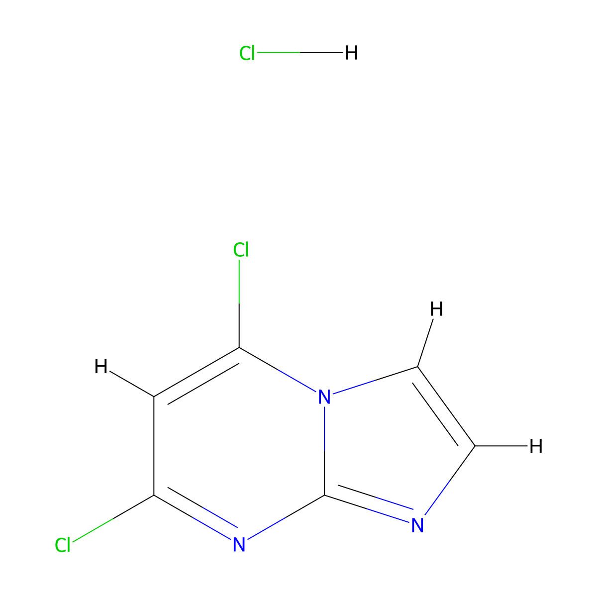 5,7-Dichloroimidazo[1,2-a]pyrimidine hydrochloride molecular structure, CAS 1858249-97-4