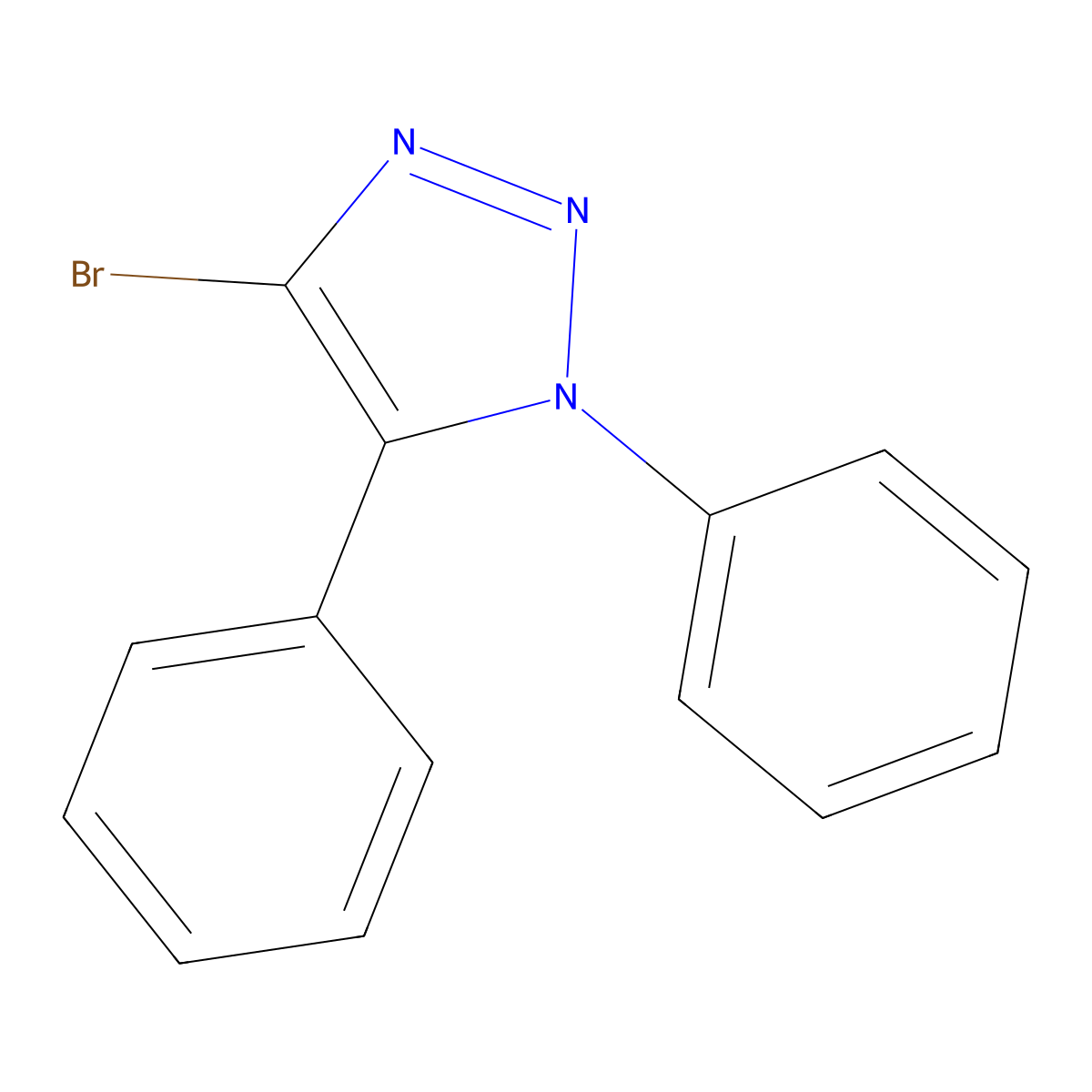 4-Bromo-1,5-diphenyl-1H-1,2,3-triazole molecular structure, CAS 1858250-37-9