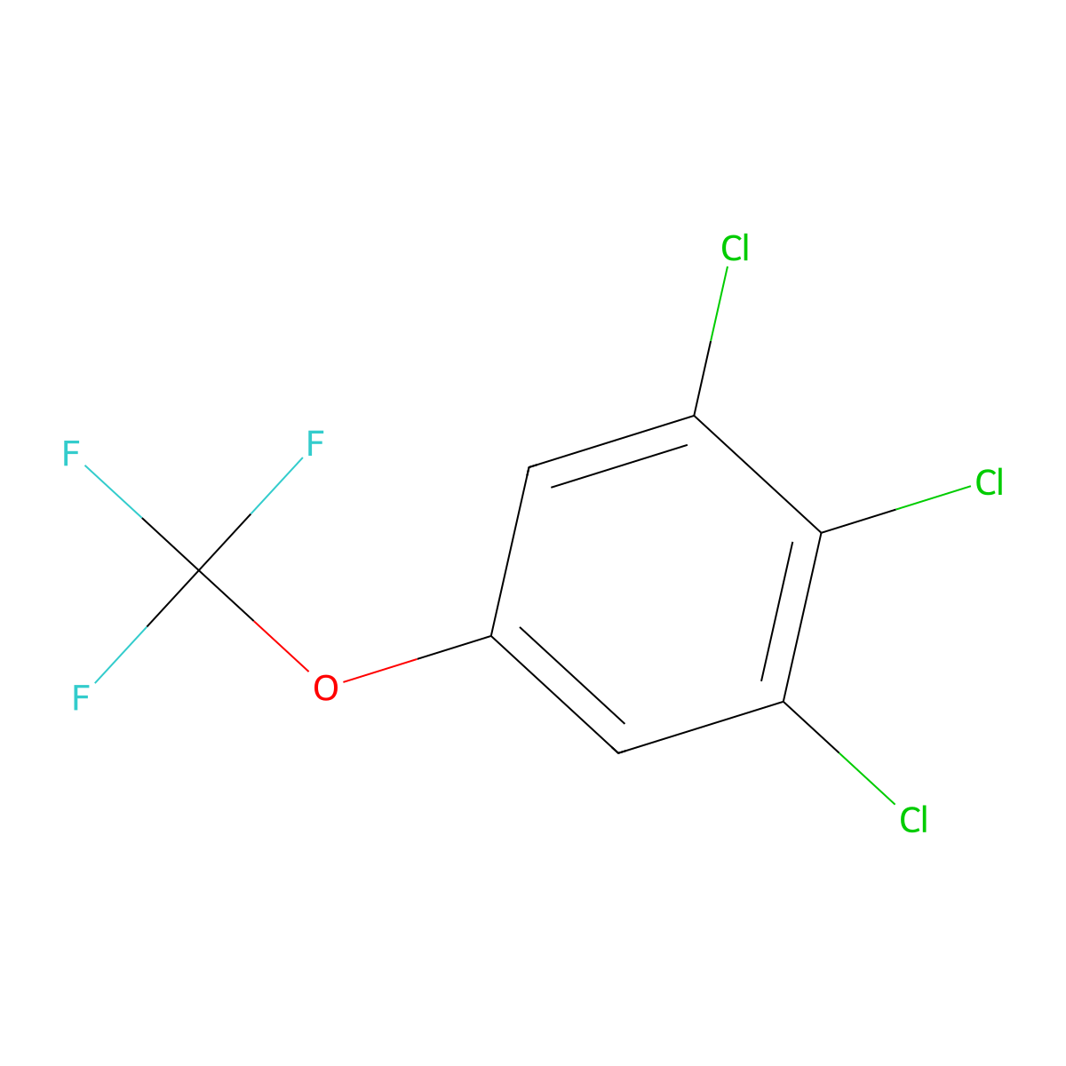 3,4,5-Trichloro-(trifluoromethoxy)benzene molecular structure, CAS 1858250-54-0
