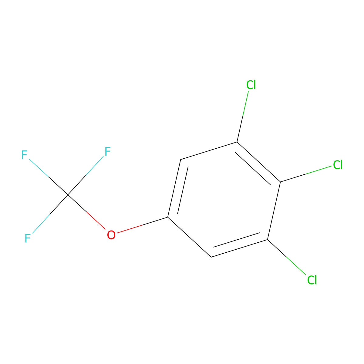 3,4,5-Trichloro-(trifluoromethoxy)benzene molecular structure, CAS 1858250-54-0