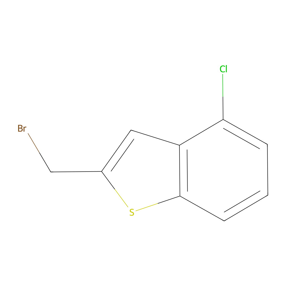 2-Bromomethyl-4-chloro-benzo[b]thiophene molecular structure, CAS 1858251-57-6