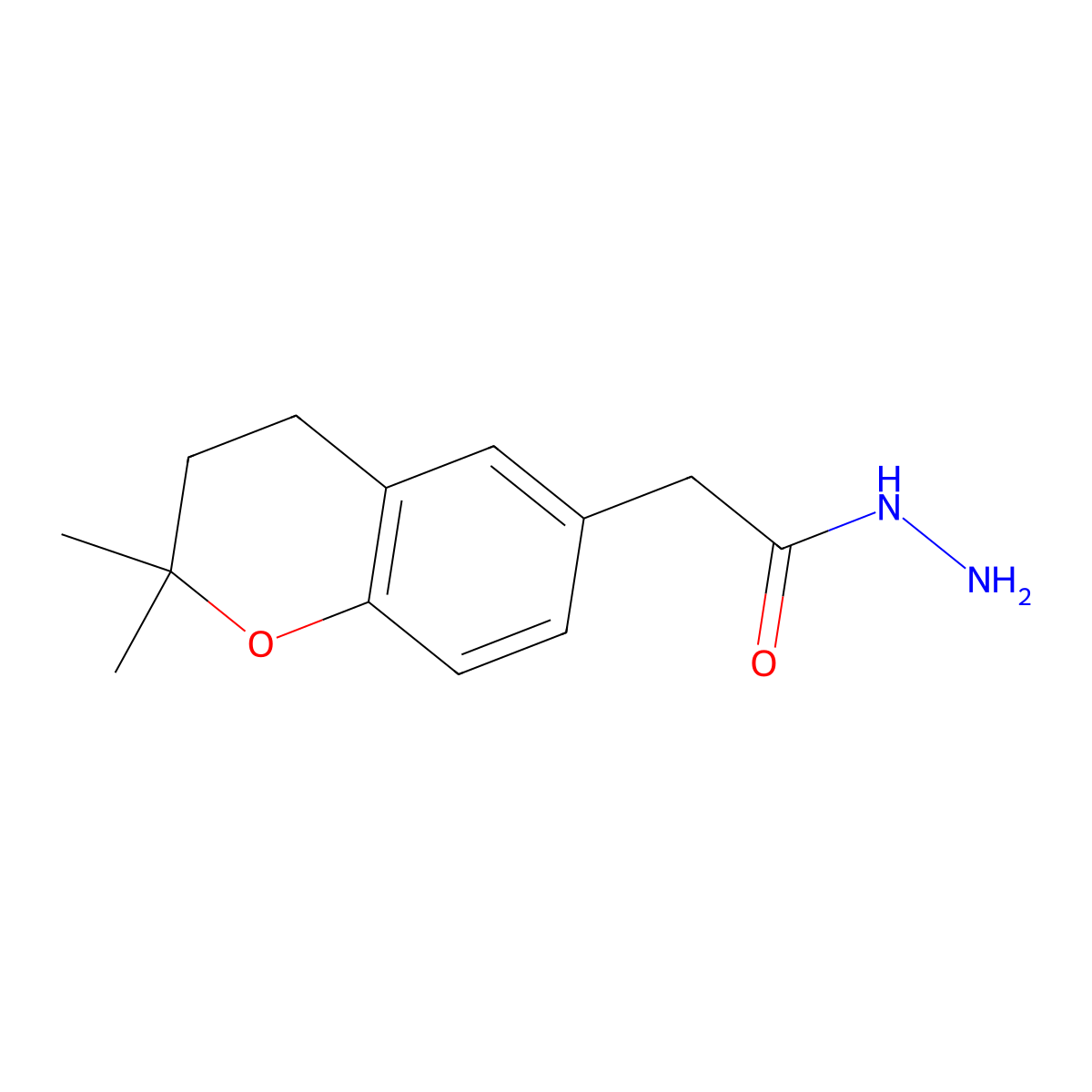 2-(2,2-Dimethyl-3,4-dihydro-2H-chromen-6-yl)acetohydrazide molecular structure, CAS 1858252-20-6