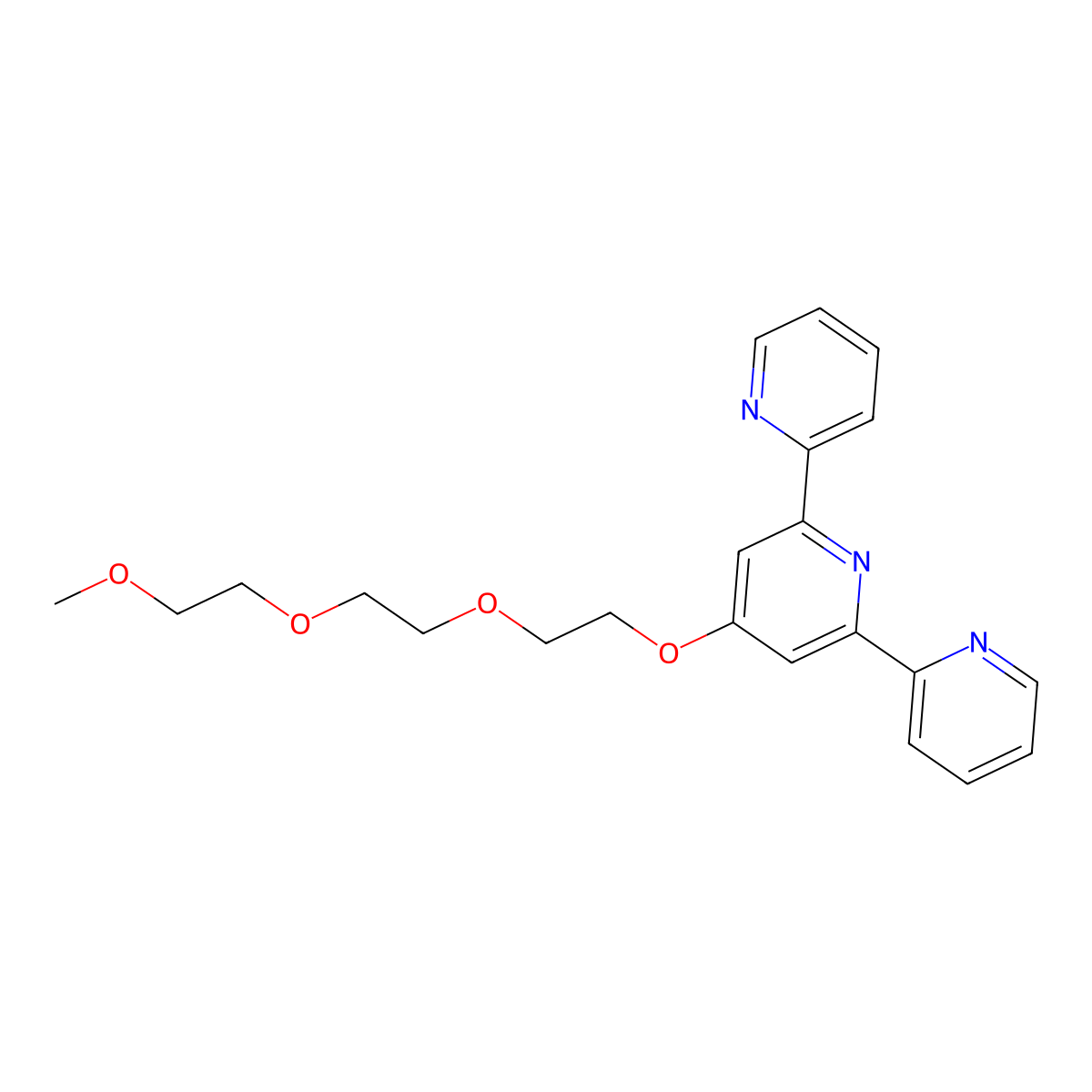4-{2-[2-(2-Methoxyethoxy)ethoxy]ethoxy}-6-(pyridin-2-yl)-2,2'-bipyridine molecular structure, CAS 1858255-89-6