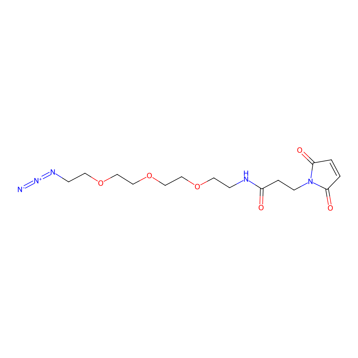 Azido-PEG3-Maleimide molecular structure, CAS 1858264-36-4