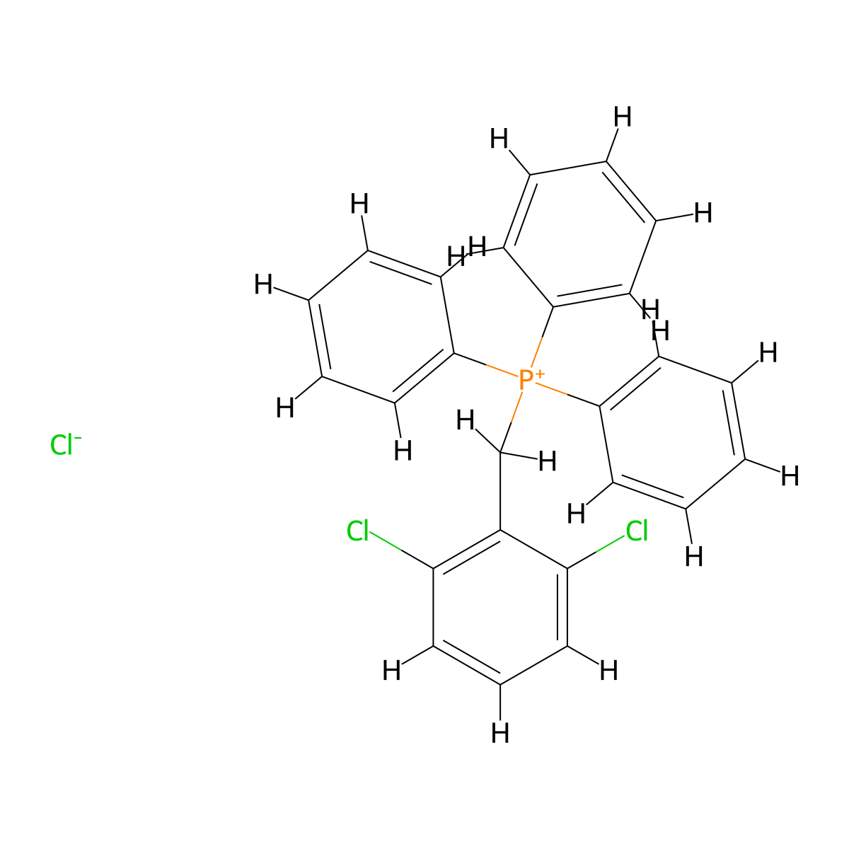 (2,6-Dichlorobenzyl)triphenylphosphonium chloride molecular structure, CAS 18583-54-5