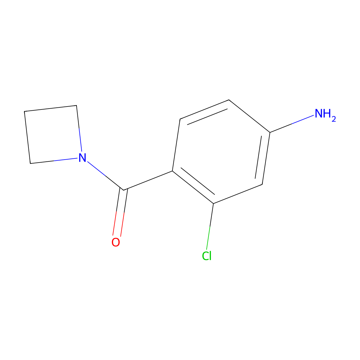 4-(Azetidine-1-carbonyl)-3-chloroaniline molecular structure, CAS 1858338-78-9