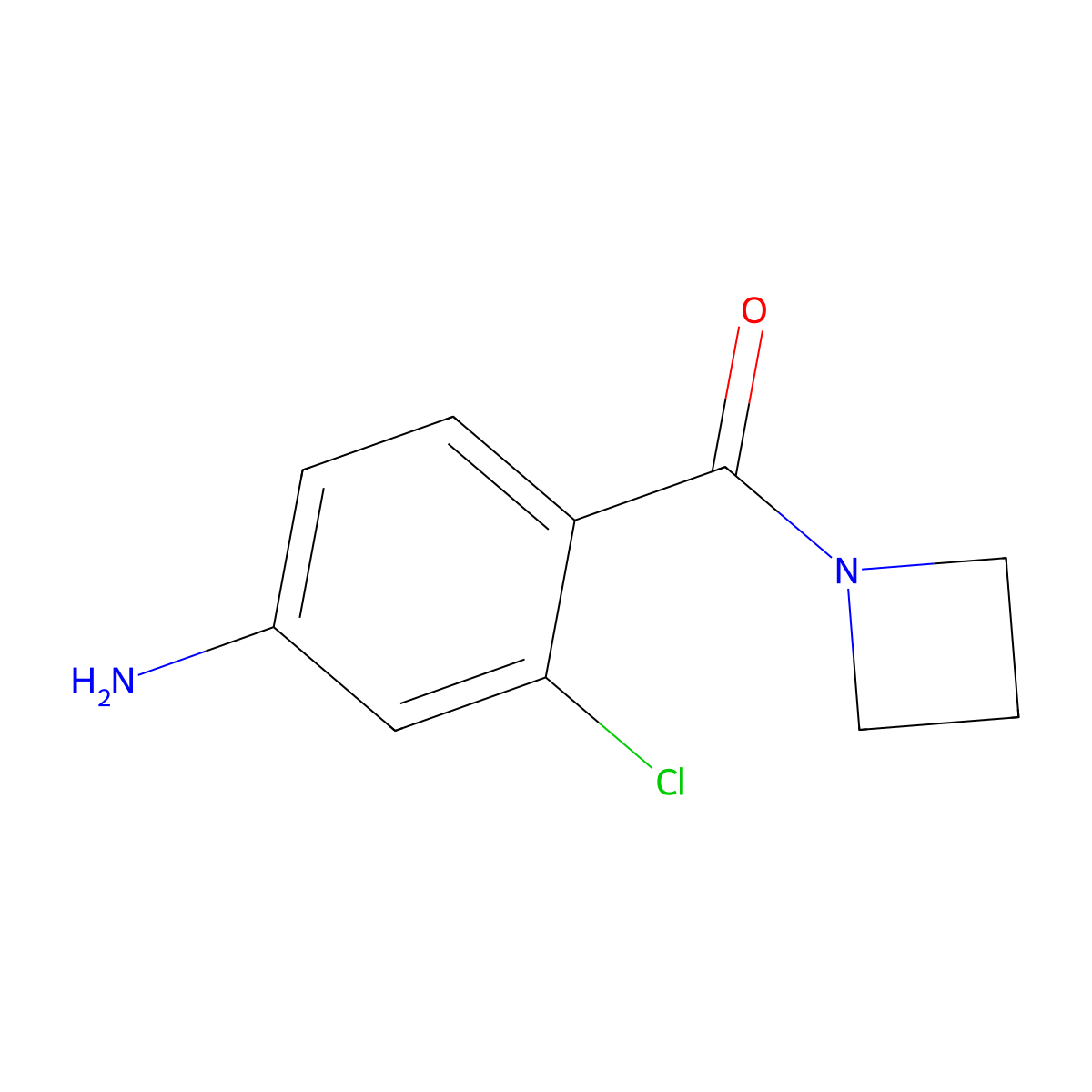4-(Azetidine-1-carbonyl)-3-chloroaniline molecular structure, CAS 1858338-78-9