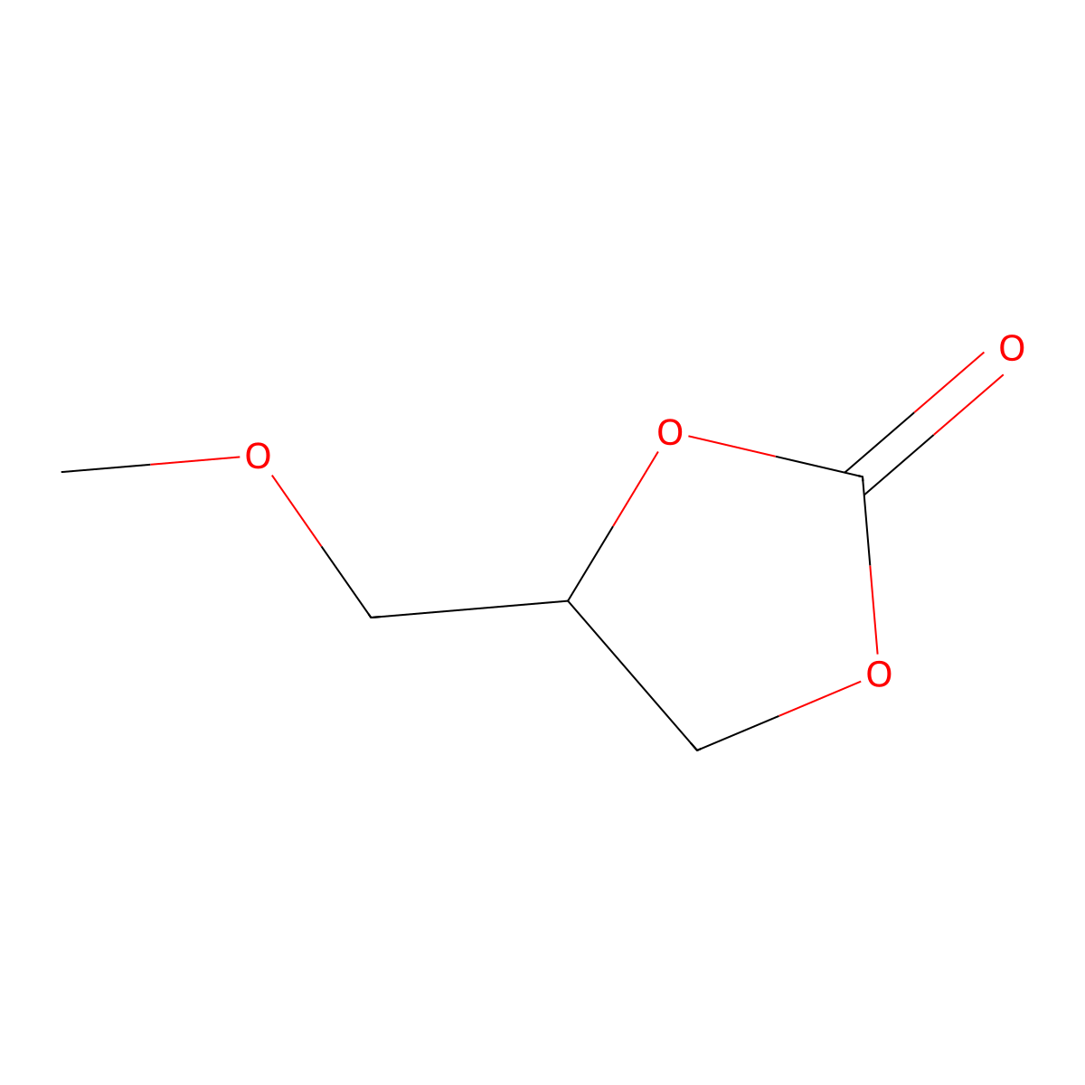 (4R)-4-(methoxymethyl)-1,3-dioxolan-2-one molecular structure, CAS 185836-34-4