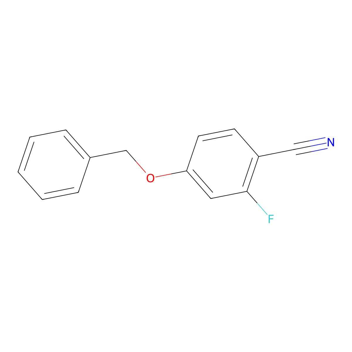 4-(Benzyloxy)-2-fluorobenzonitrile molecular structure, CAS 185836-35-5