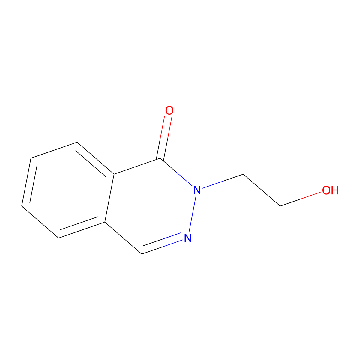 2-(2-Hydroxyethyl)-1,2-dihydrophthalazin-1-one molecular structure, CAS 18584-64-0