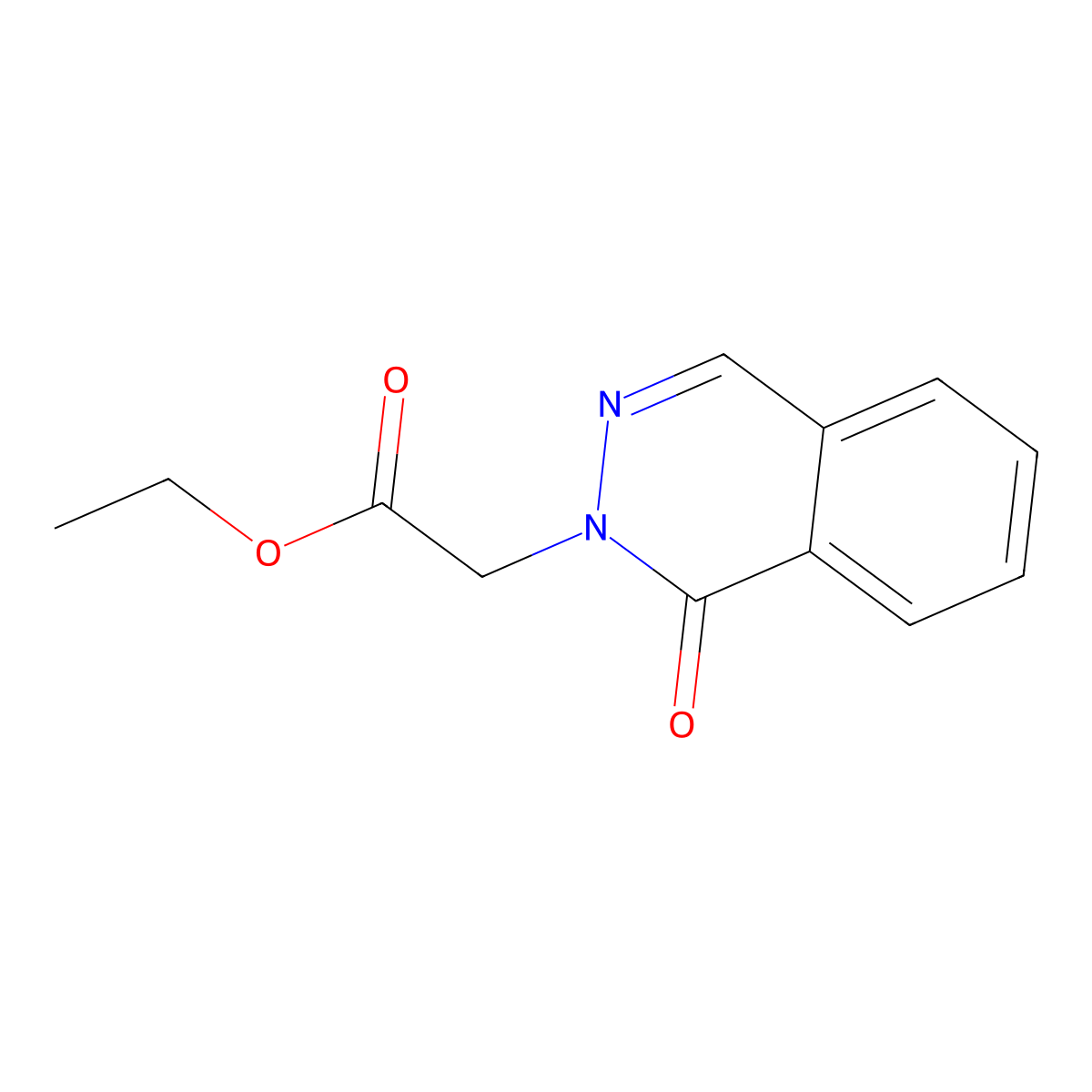 ethyl (1-oxophthalazin-2(1H)-yl)acetate molecular structure, CAS 18584-72-0