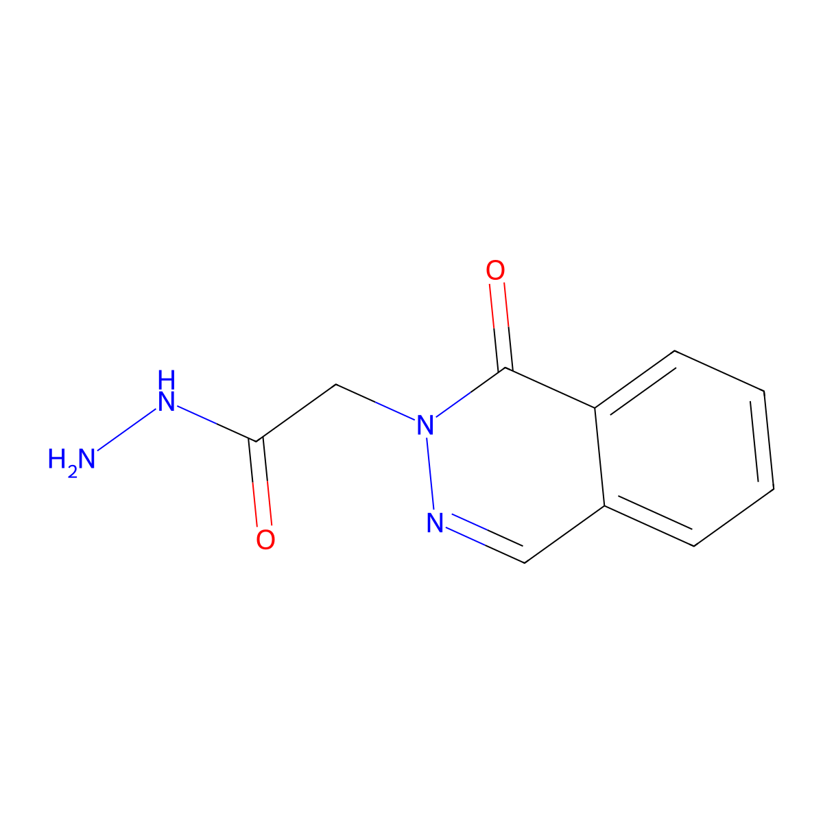 2-(1-oxophthalazin-2(1H)-yl)acetohydrazide molecular structure, CAS 18584-75-3