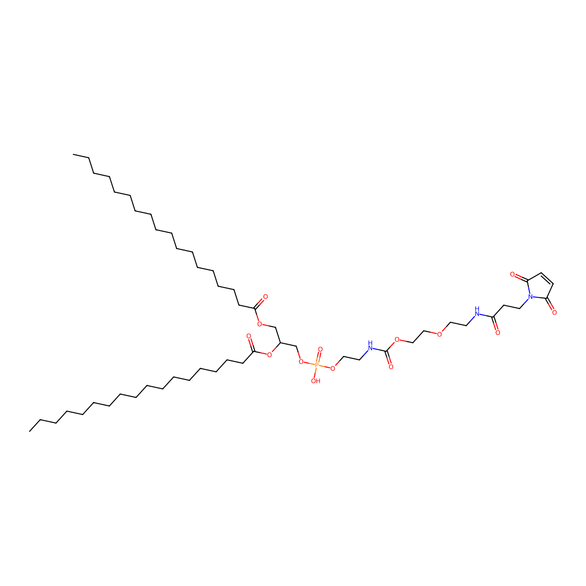 DSPE-PEG-Maleimide molecular structure, CAS 185844-12-6