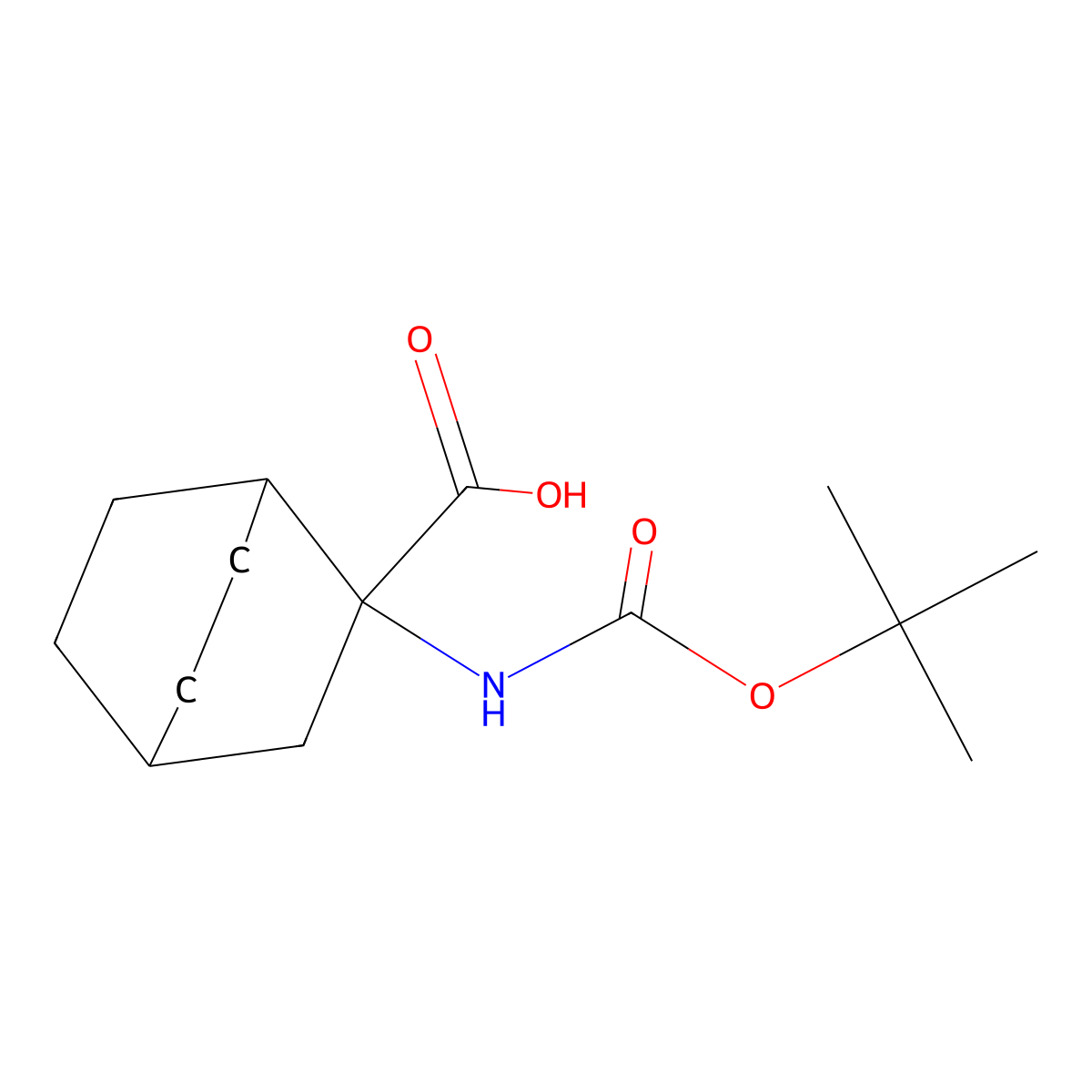 2-{[(Tert-butoxy)carbonyl]amino}bicyclo[2.2.2]octane-2-carboxylic acid molecular structure, CAS 1858455-72-7