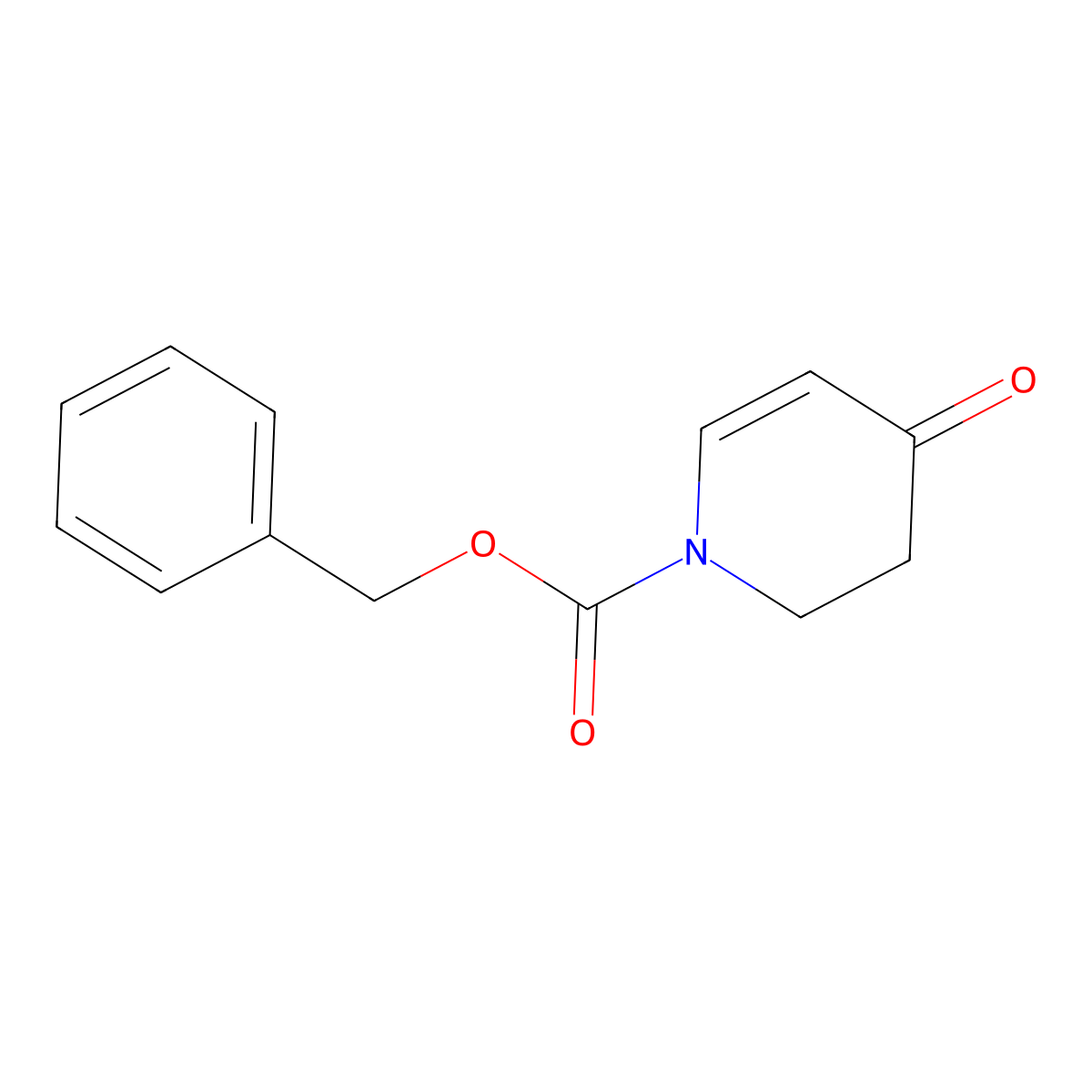 Benzyl 3,4-dihydro-4-oxo-pyridine-1(2H)-carboxylate molecular structure, CAS 185847-84-1