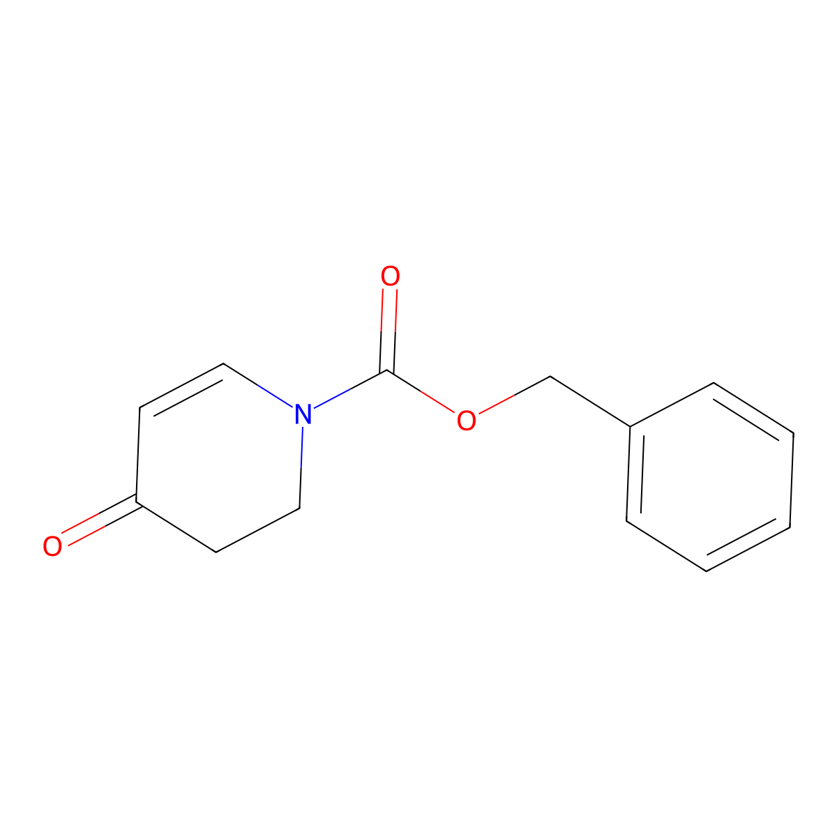 Benzyl 3,4-dihydro-4-oxo-pyridine-1(2H)-carboxylate molecular structure, CAS 185847-84-1