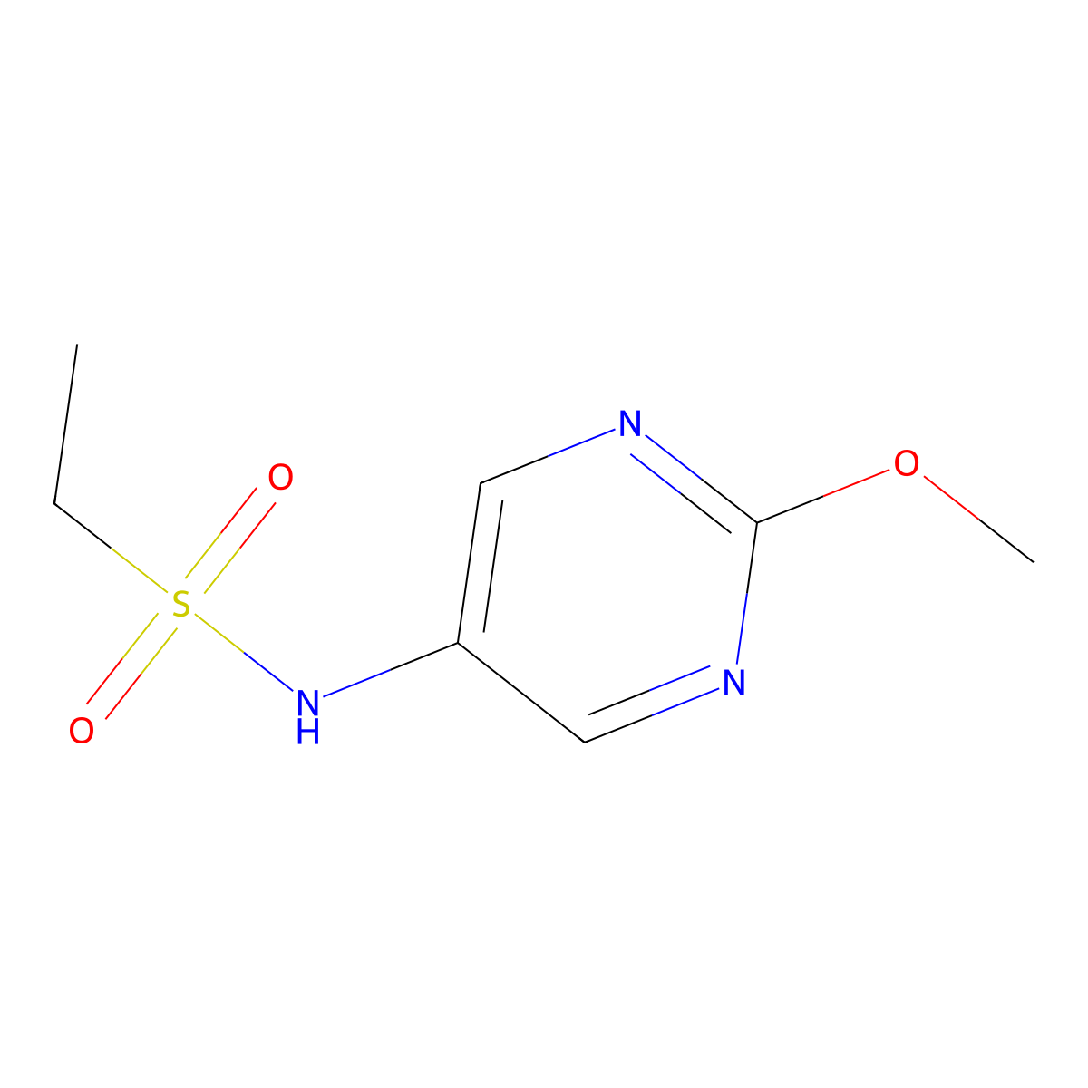 N-(2-methoxypyrimidin-5-yl)ethanesulfonamide molecular structure, CAS 1858607-94-9