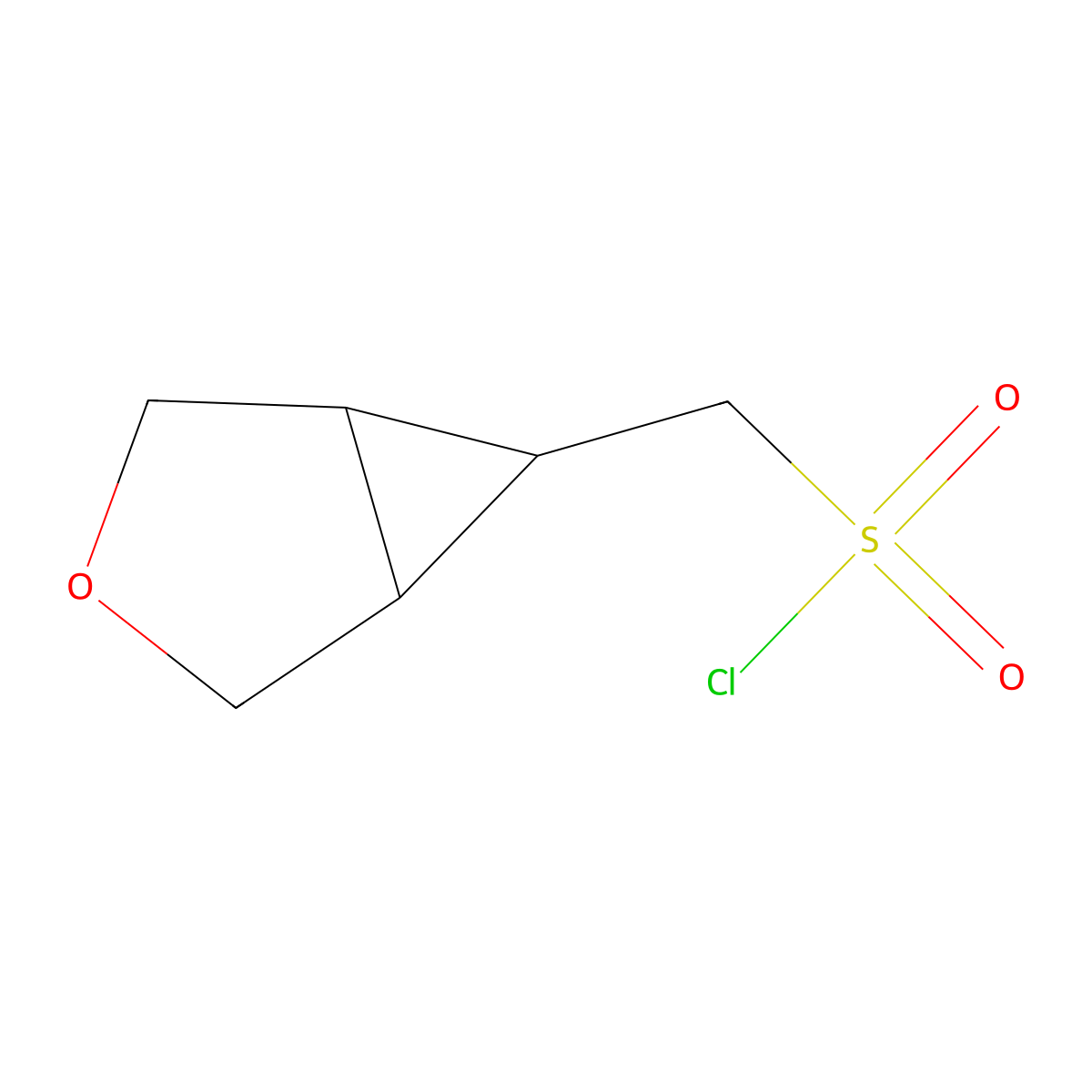 3-Oxabicyclo[3.1.0]hexan-6-ylmethanesulfonyl chloride molecular structure, CAS 1858670-45-7
