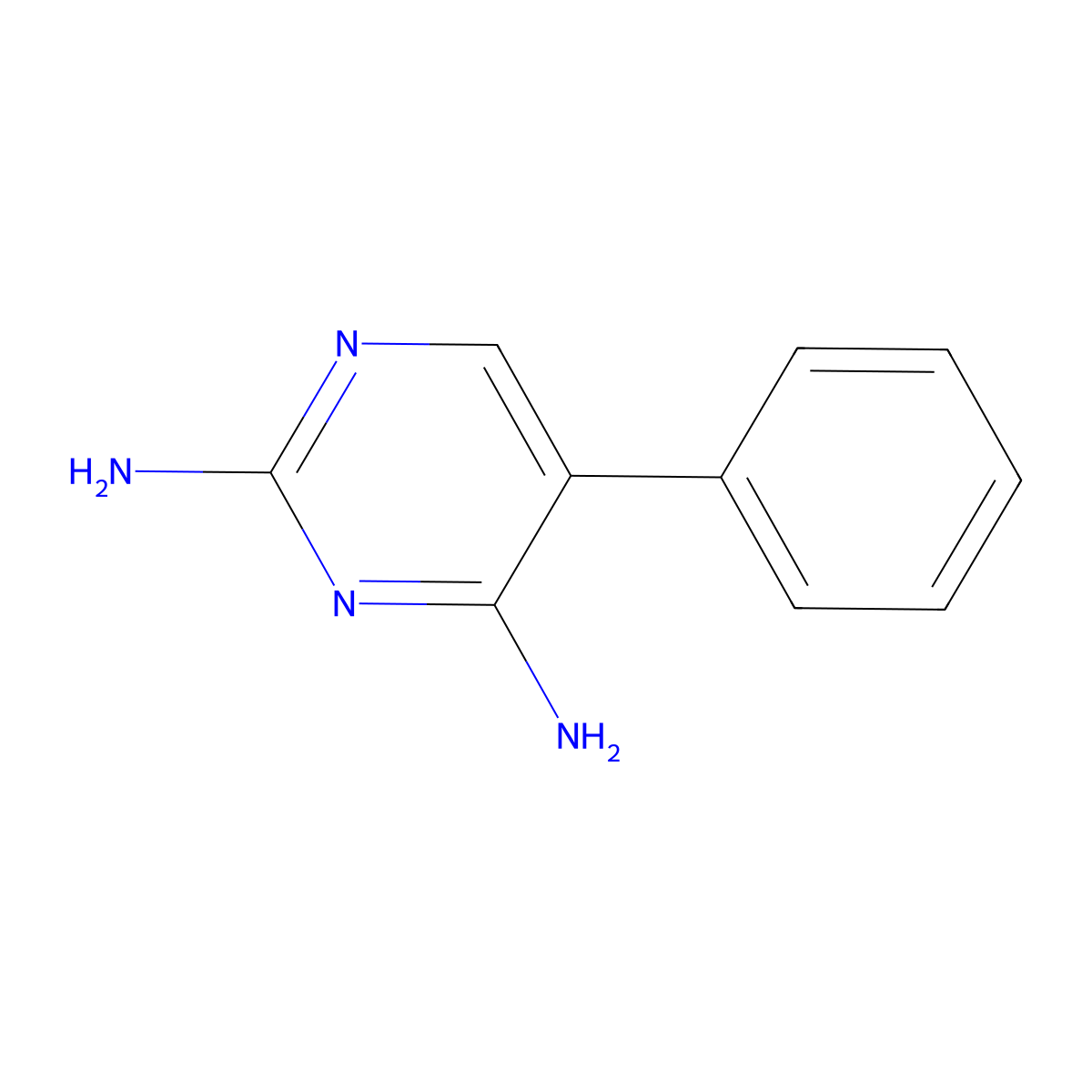 5-Phenyl-2,4-pyrimidinediamine molecular structure, CAS 18588-49-3