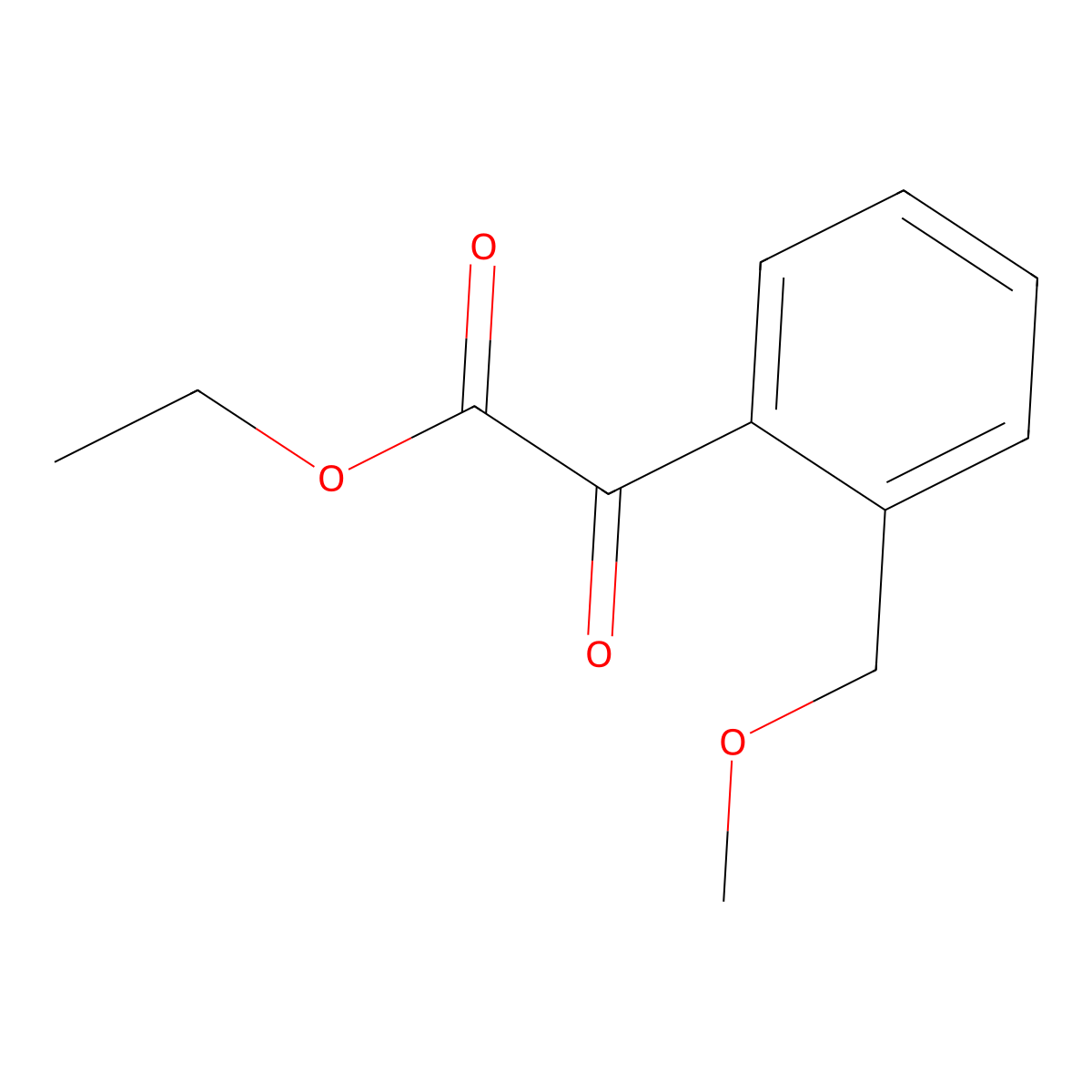 Ethyl 2-(2-(methoxymethyl)phenyl)-2-oxoacetate molecular structure, CAS 185896-88-2