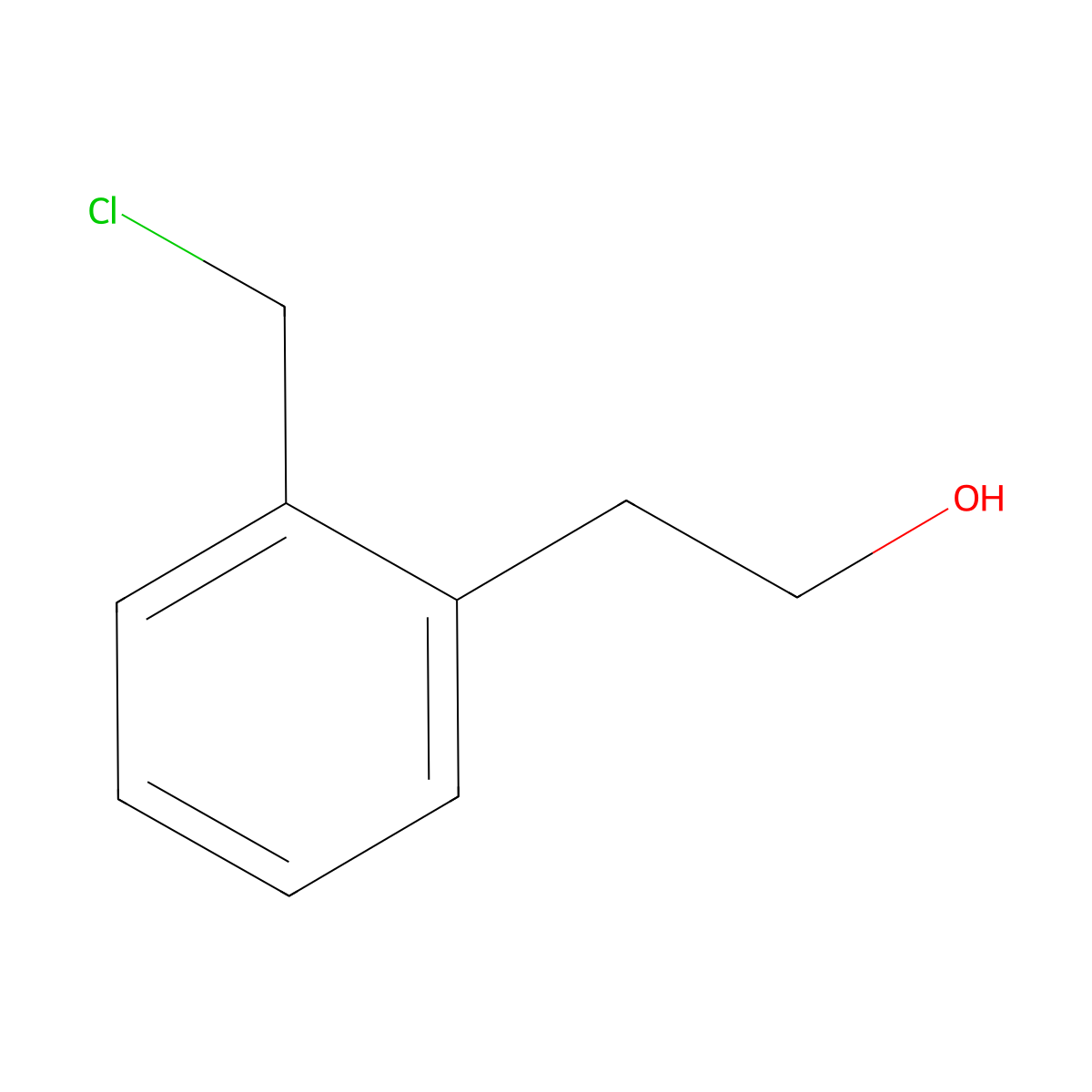 2-[2-(Chloromethyl)phenyl]ethanol molecular structure, CAS 185898-93-5