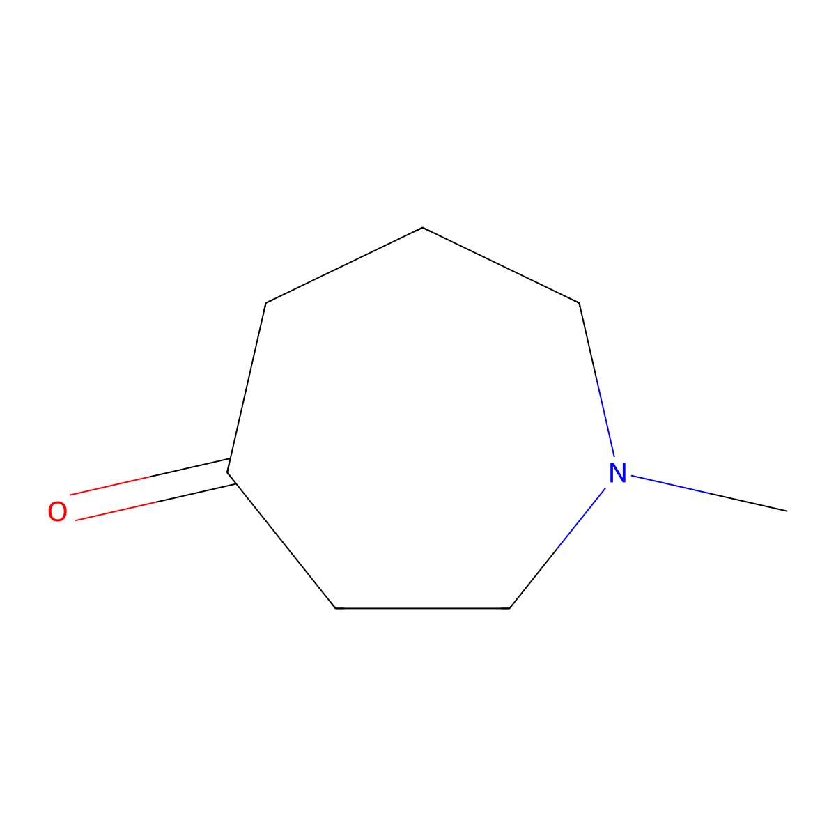 1-Methylazepan-4-one molecular structure, CAS 1859-33-2