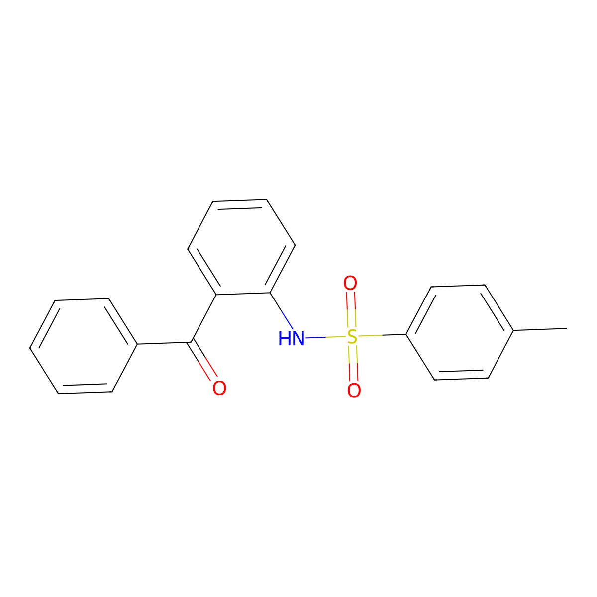 N-(2-Benzoylphenyl)-4-methylbenzenesulfonamide molecular structure, CAS 1859-71-8