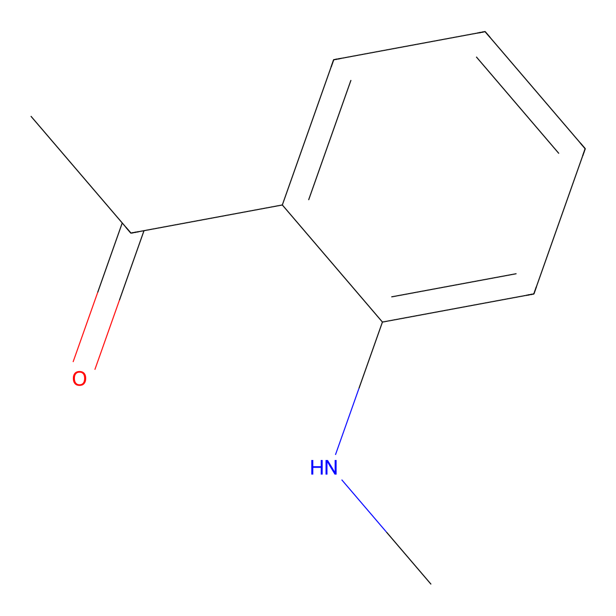 1-[2-(Methylamino)phenyl]ethan-1-one molecular structure, CAS 1859-75-2