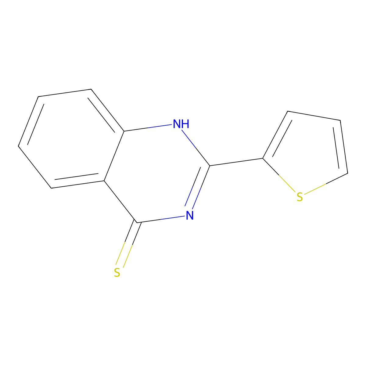 2-(Thiophen-2-yl)quinazoline-4-thiol molecular structure, CAS 18590-68-6