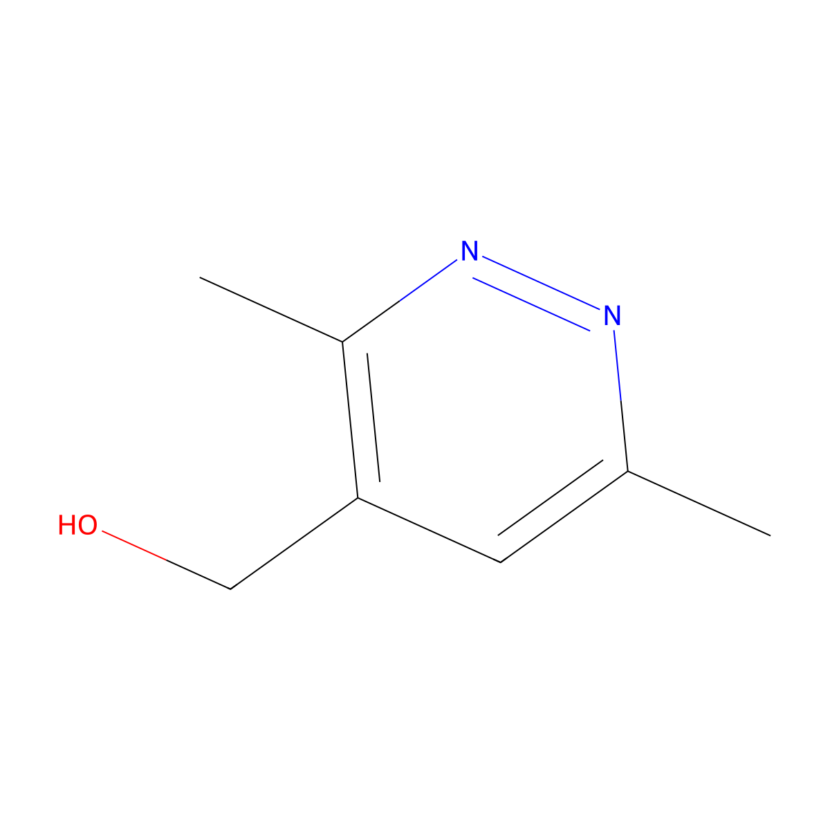 (3,6-Dimethylpyridazin-4-yl)methanol molecular structure, CAS 18591-51-0