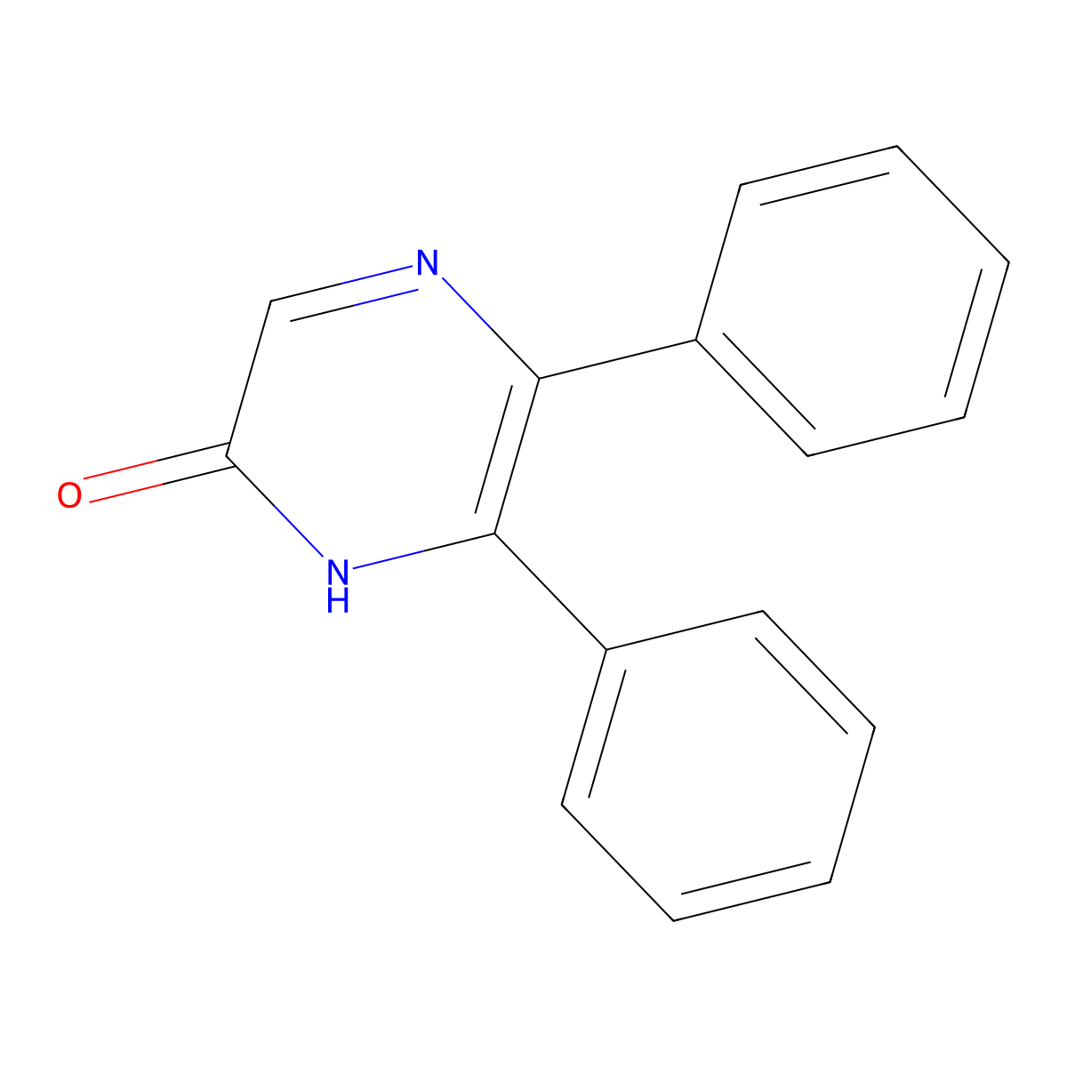5,6-Diphenylpyrazin-2-ol molecular structure, CAS 18591-57-6