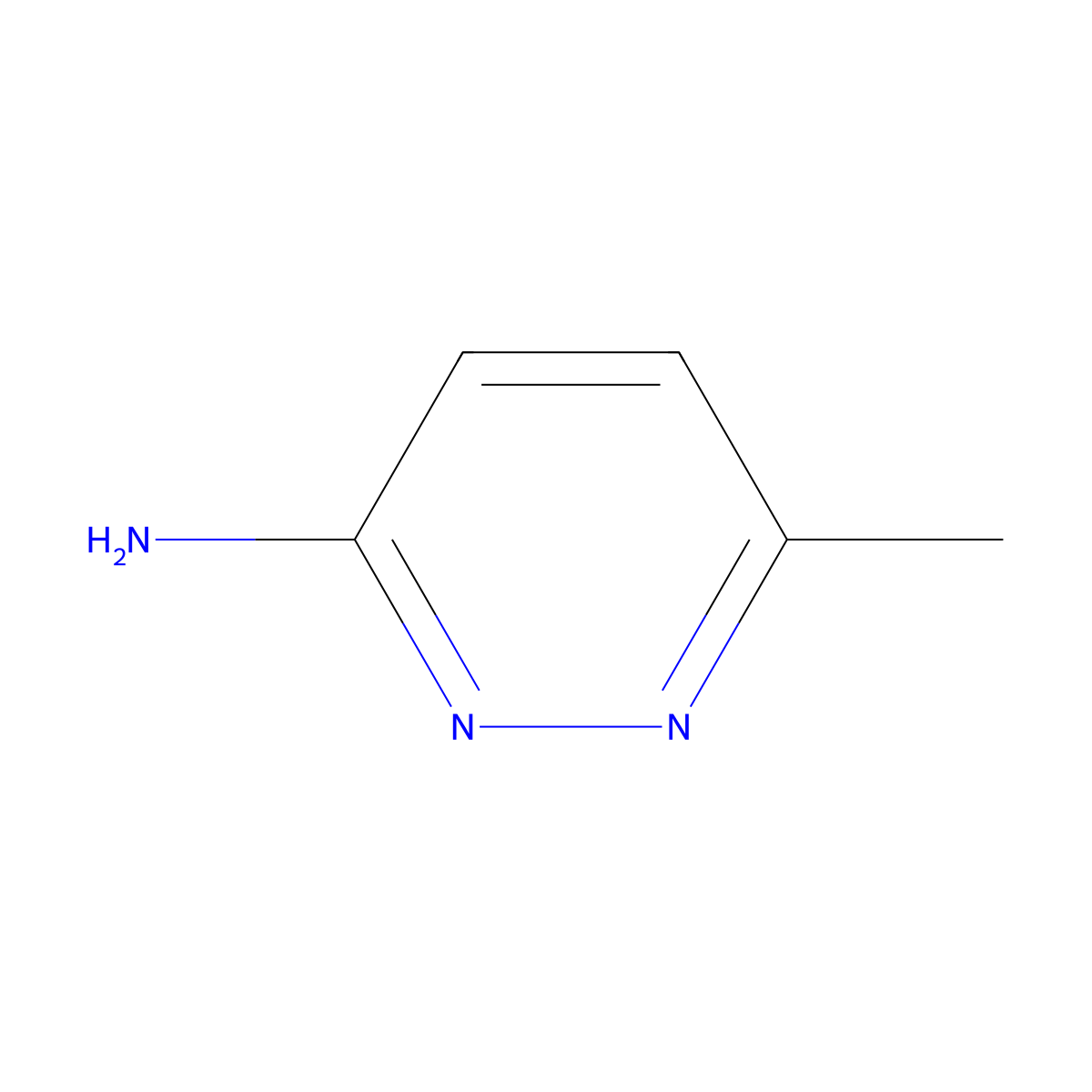 6-Methylpyridazin-3-amine molecular structure, CAS 18591-82-7
