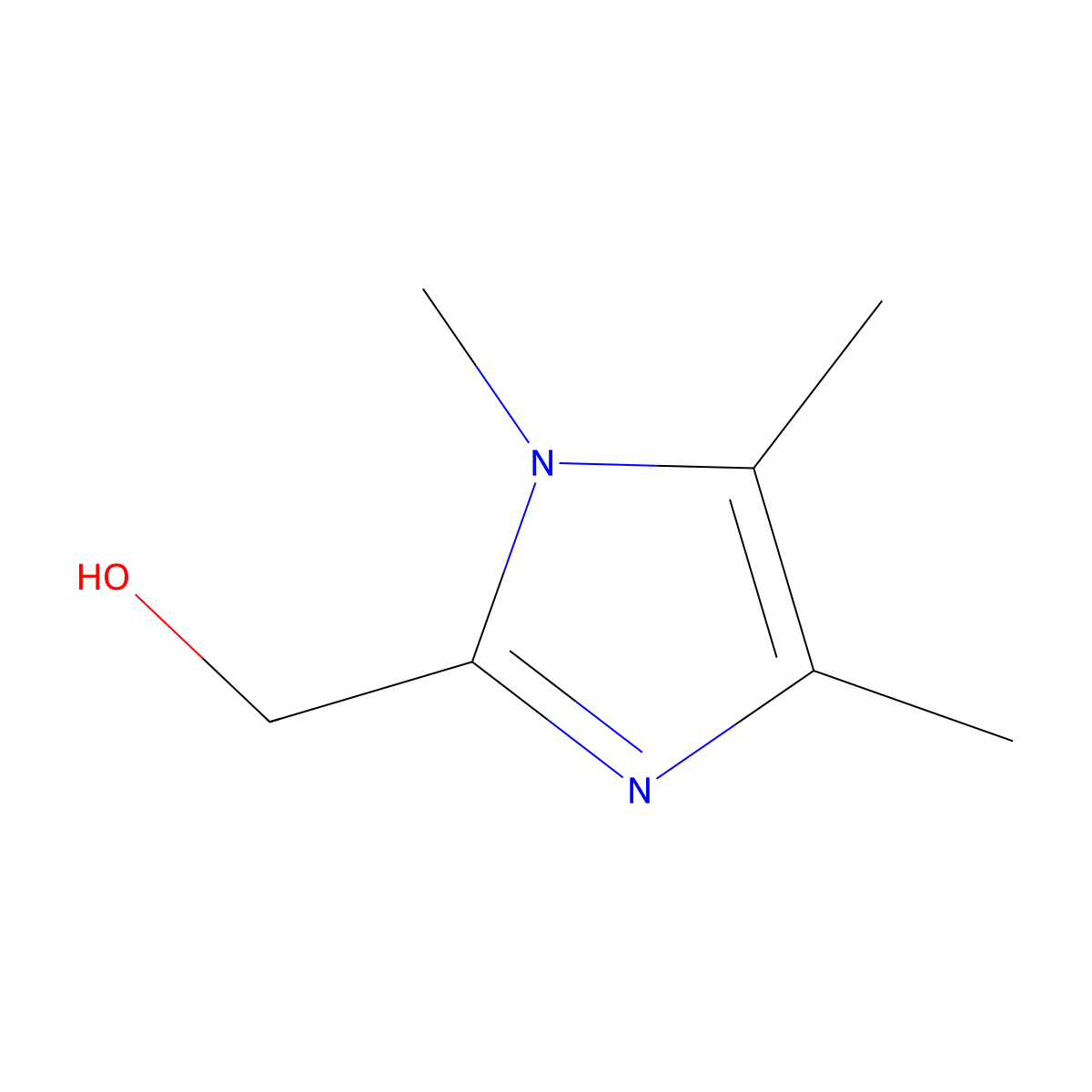 (1,4,5-Trimethyl-1H-imidazol-2-yl)methanol molecular structure, CAS 185910-13-8