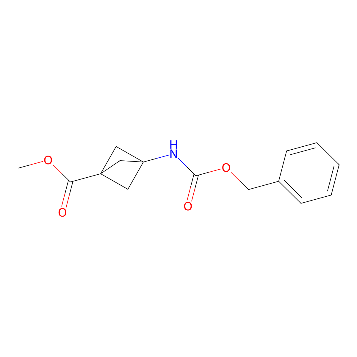 Methyl 3-{[(benzyloxy)carbonyl]amino}bicyclo[1.1.1]pentane-1-carboxylate molecular structure, CAS 1859134-50-1