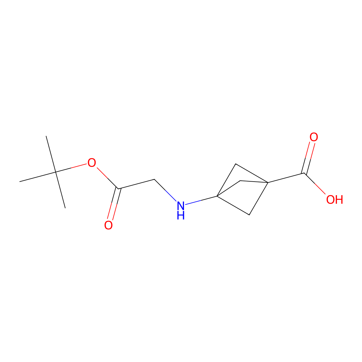 3-(tert-Butoxycarbonyl-methyl-amino)-bicyclo[1.1.1]pentane-1-carboxylic acid molecular structure, CAS 1859134-52-3