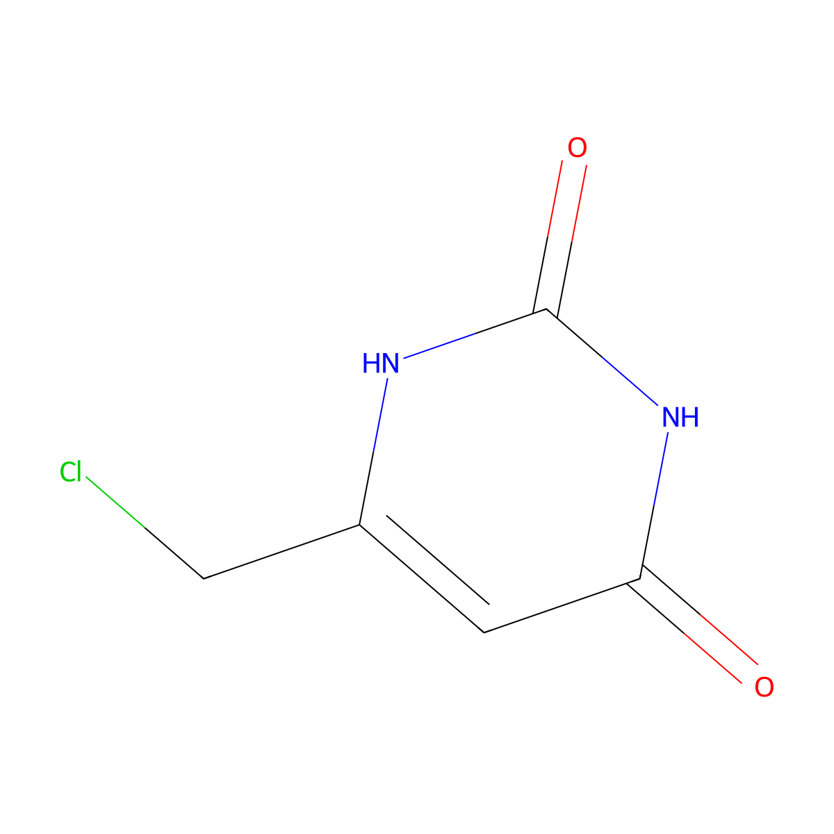 6-(Chloromethyl)-2,4(1H,3H)-pyrimidinedione molecular structure, CAS 18592-13-7