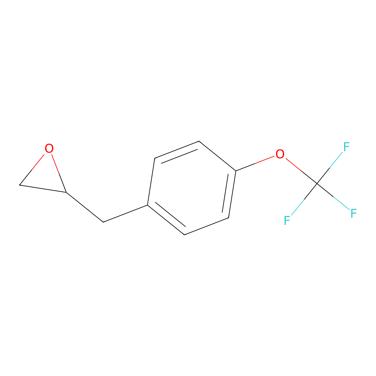 2-{[4-(Trifluoromethoxy)phenyl]methyl}oxirane molecular structure, CAS 1859241-92-1