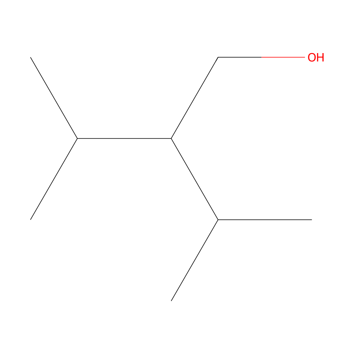 3-Methyl-2-(propan-2-yl)butan-1-ol molecular structure, CAS 18593-92-5