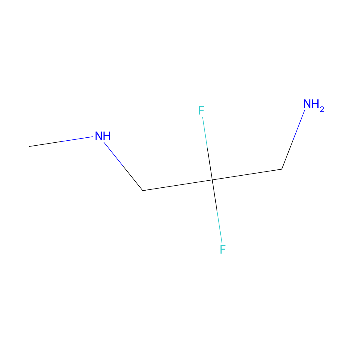 (3-Amino-2,2-difluoropropyl)(methyl)amine molecular structure, CAS 1859371-55-3