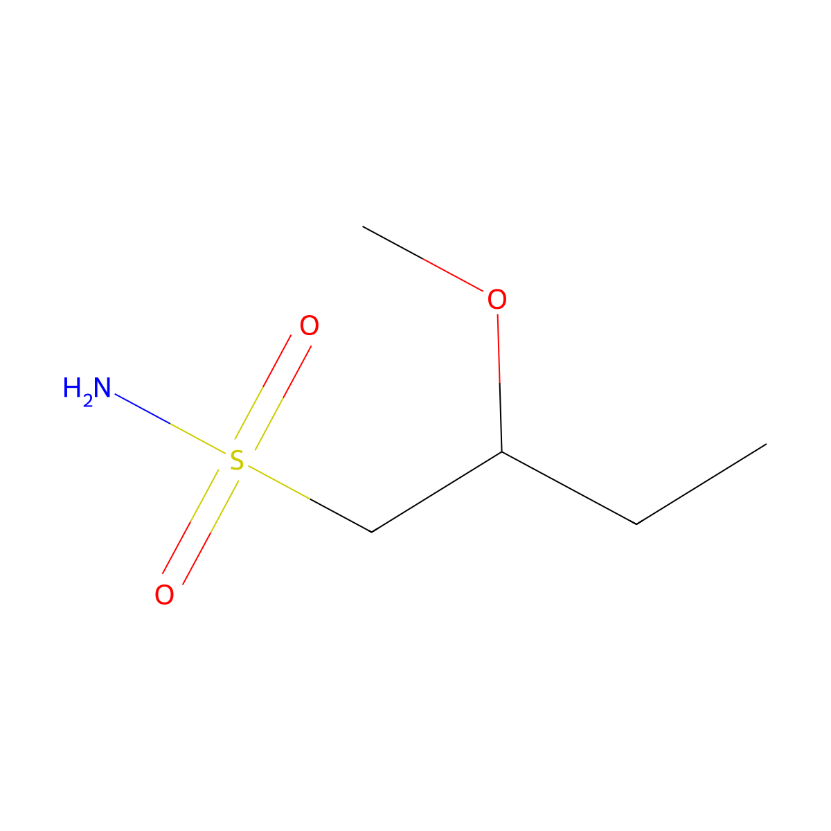 2-Methoxybutane-1-sulfonamide molecular structure, CAS 1859429-65-4