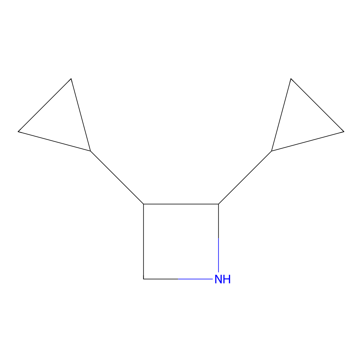 2,3-Dicyclopropylazetidine molecular structure, CAS 1859457-70-7