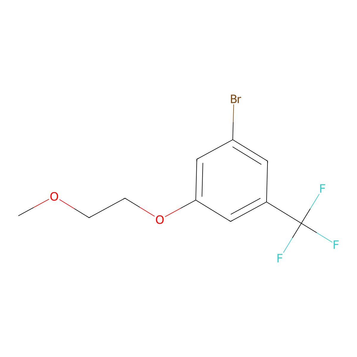 1-Bromo-3-(2-methoxy-ethoxy)-5-trifluoromethyl-benzene molecular structure, CAS 1859474-94-4
