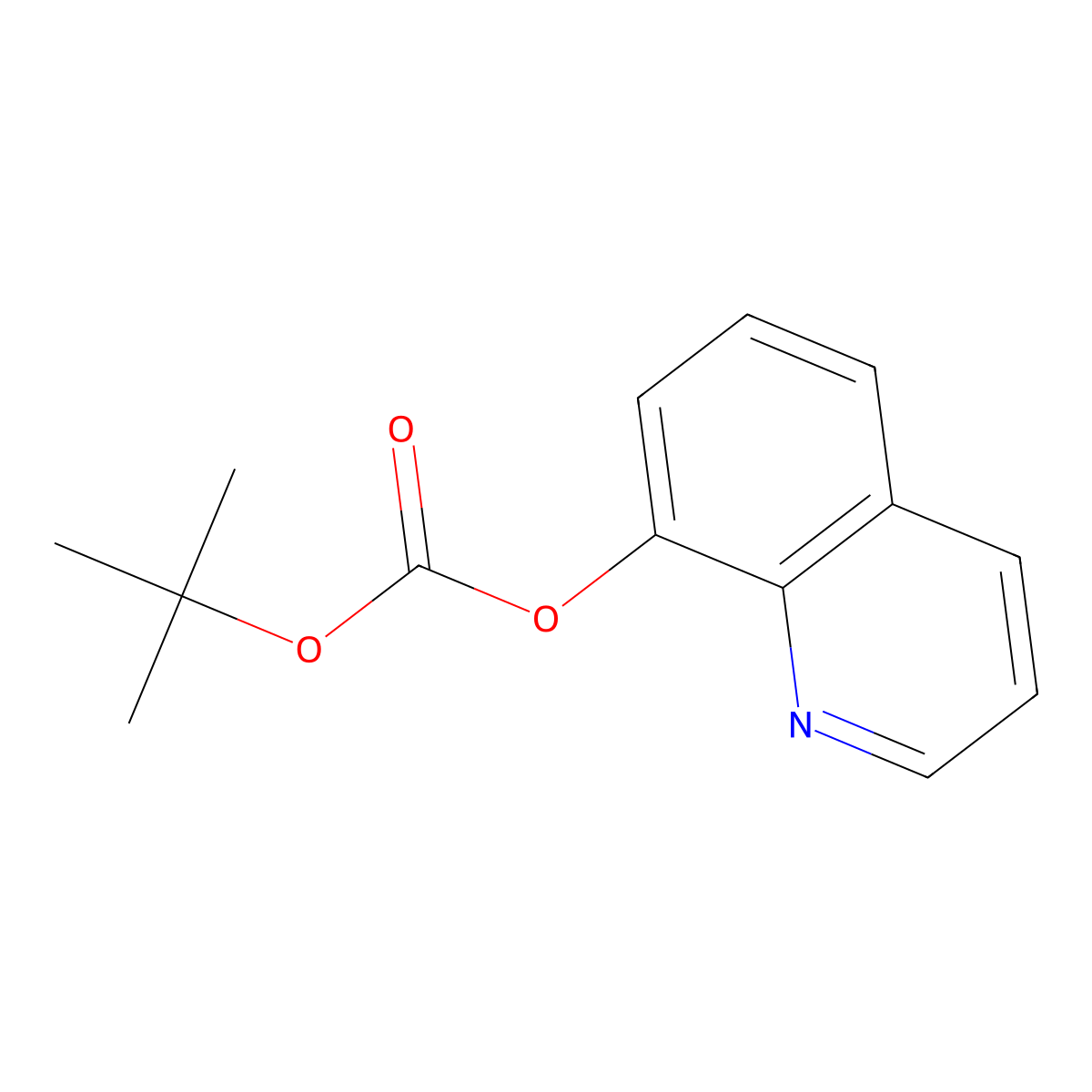 tert-Butyl 8-quinolyl carbonate molecular structure, CAS 18595-55-6